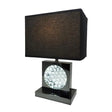 Monica Black Nickel Table Lamp by Crown Mark at Eve Furniture