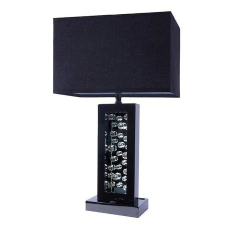 Monica Black Table Lamp by Crown Mark at Eve Furniture