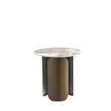 Monica Coffee Table and End Table in Gold (set of 2) by Manhattan Comfort at Eve Furniture