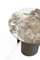 Monica Coffee Table and End Table in Gold (set of 2) by Manhattan Comfort at Eve Furniture
