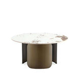 Monica Coffee Table and End Table in Gold (set of 2) by Manhattan Comfort at Eve Furniture
