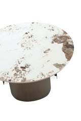 Monica Coffee Table and End Table in Gold (set of 2) by Manhattan Comfort at Eve Furniture
