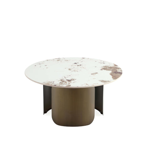 Monica Coffee Table in Gold by Manhattan Comfort at Eve Furniture