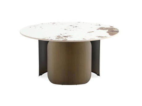 Monica Coffee Table in Gold by Manhattan Comfort at Eve Furniture