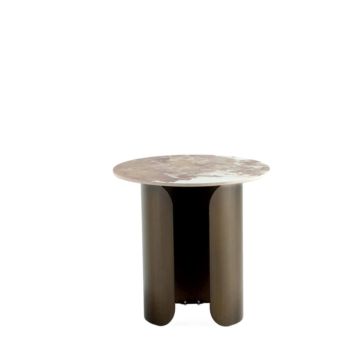 Monica End Table in Gold by Manhattan Comfort at Eve Furniture