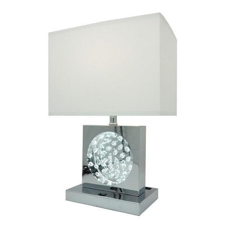 Monica White Table Lamp by Crown Mark at Eve Furniture