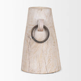 Monique Large Light Brown w/ Handles Wood Pot by Mercana at Eve Furniture