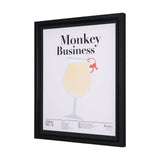 Monkey Business by Mercana Studio a Hand Embellished Textured Framed Art Print Matted under Glass by Mercana at Eve Furniture