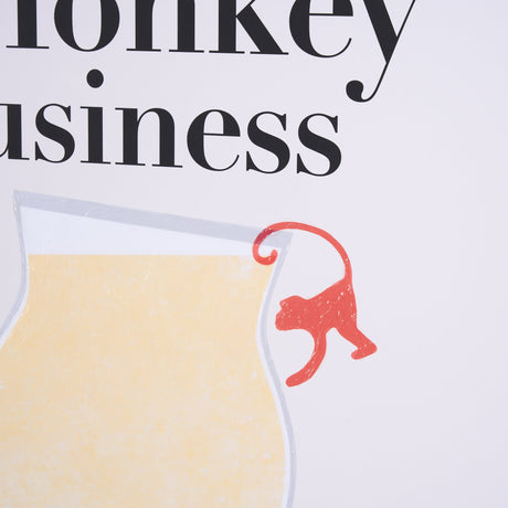 Monkey Business by Mercana Studio a Hand Embellished Textured Framed Art Print Matted under Glass by Mercana at Eve Furniture