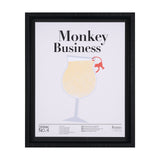 Monkey Business by Mercana Studio a Hand Embellished Textured Framed Art Print Matted under Glass by Mercana at Eve Furniture