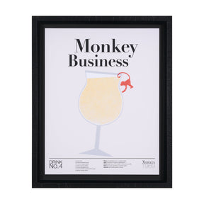 Monkey Business by Mercana Studio a Hand Embellished Textured Framed Art Print Matted under Glass by Mercana at Eve Furniture