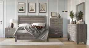 MonoLux Brown 5-Piece Bedroom Set by Happy Homes at Eve Furniture