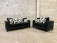 Monroe Black Sofa & Loveseat by Happy Homes at Eve Furniture