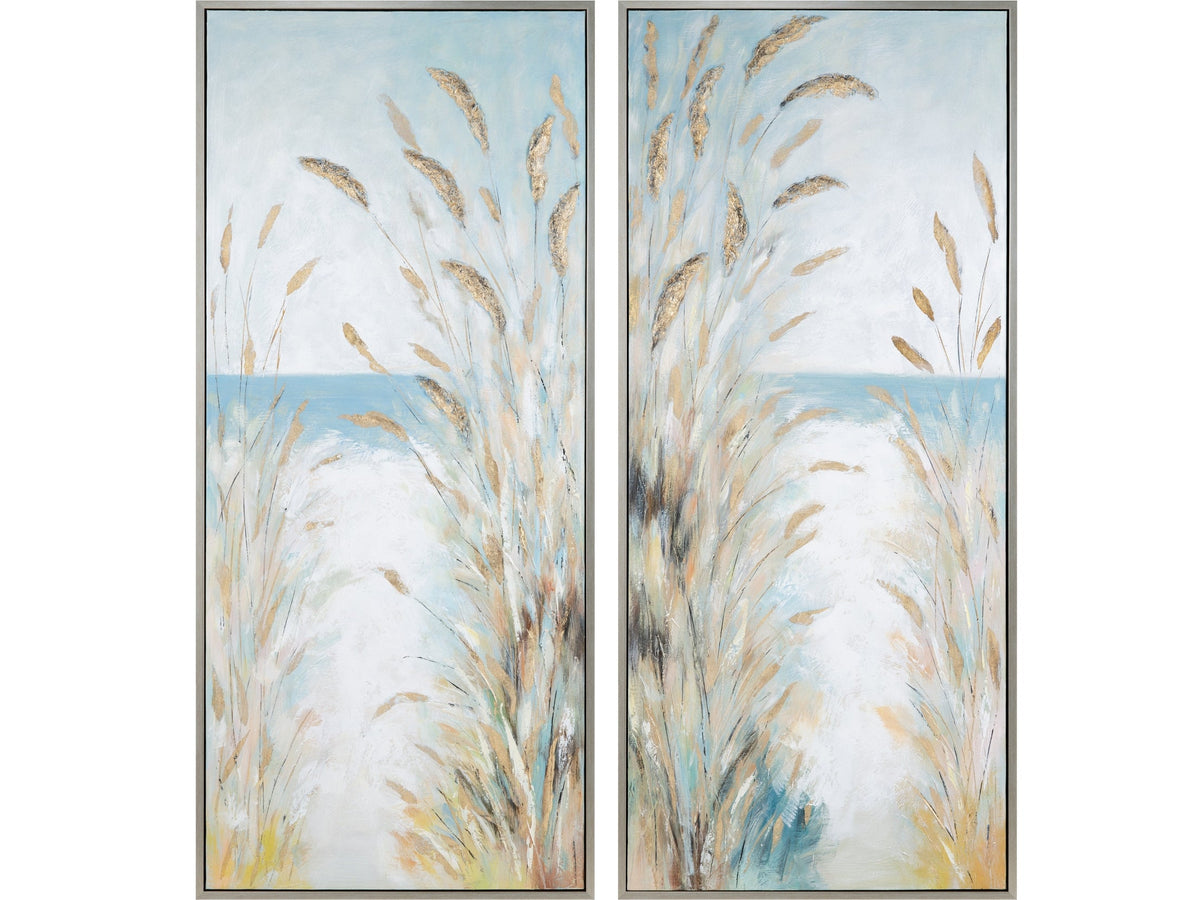 Monroe Blue/Gold Canvas by Crestview at Eve Furniture