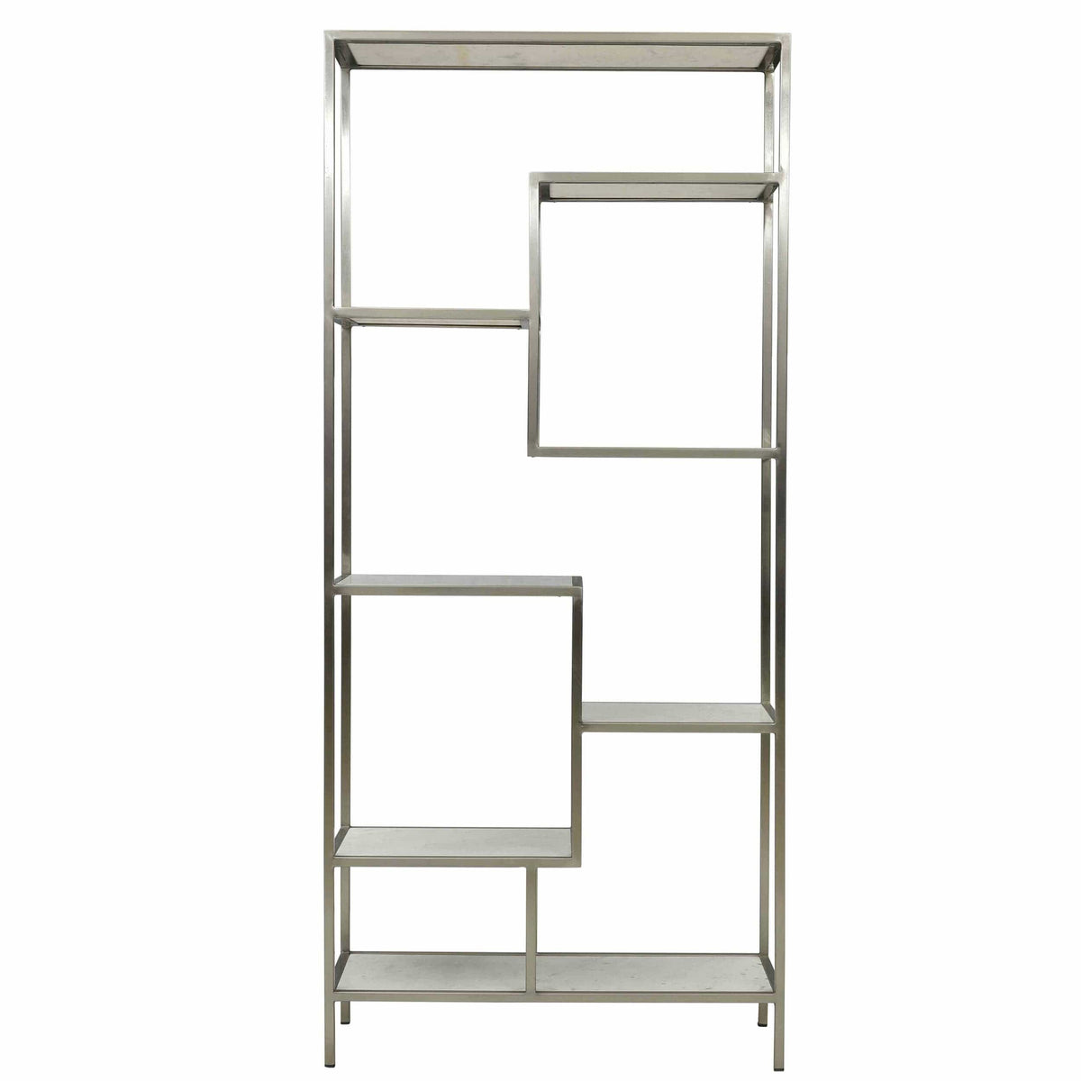 Monroe Bookcase, Antique Nickel by Dovetail at Eve Furniture