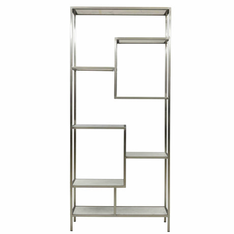 Monroe Bookcase, Antique Nickel by Dovetail at Eve Furniture