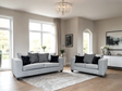 Monroe Gunmetal Sofa & Loveseat by Happy Homes at Eve Furniture