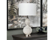 Monroe İvory Table Lamp (Set of 2) by Crestview at Eve Furniture
