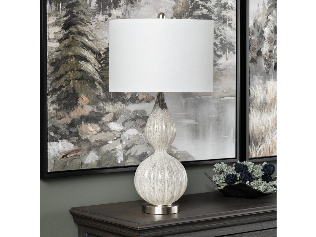 Monroe İvory Table Lamp (Set of 2) by Crestview at Eve Furniture