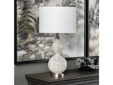 Monroe İvory Table Lamp (Set of 2) by Crestview at Eve Furniture