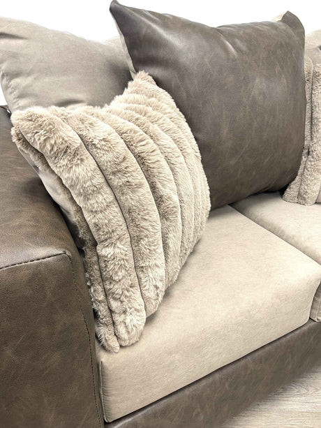Monroe Latte Sofa & Loveseat by Happy Homes at Eve Furniture