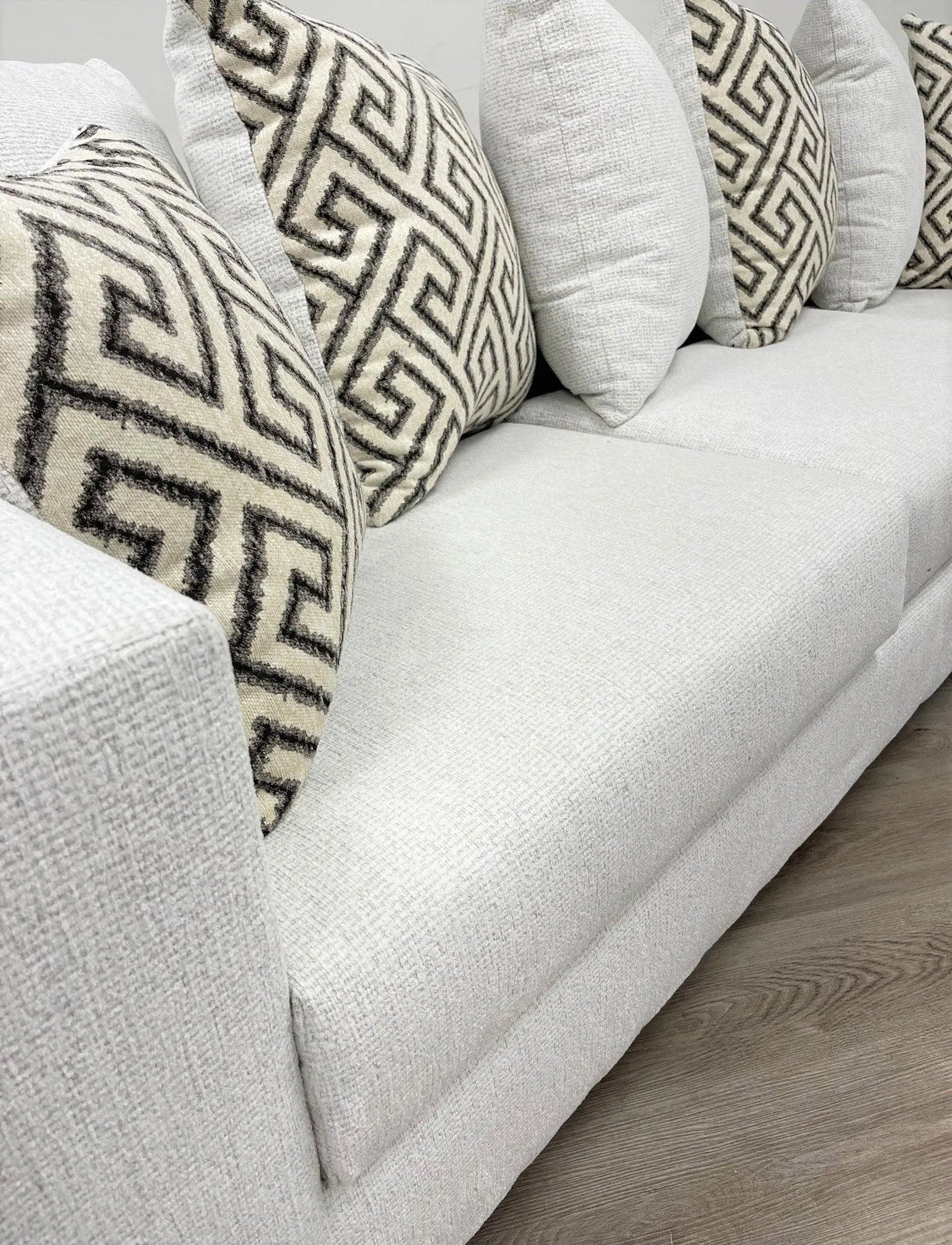Monroe Stone Right Arm Facing (RAF) Sectional by Happy Homes at Eve Furniture