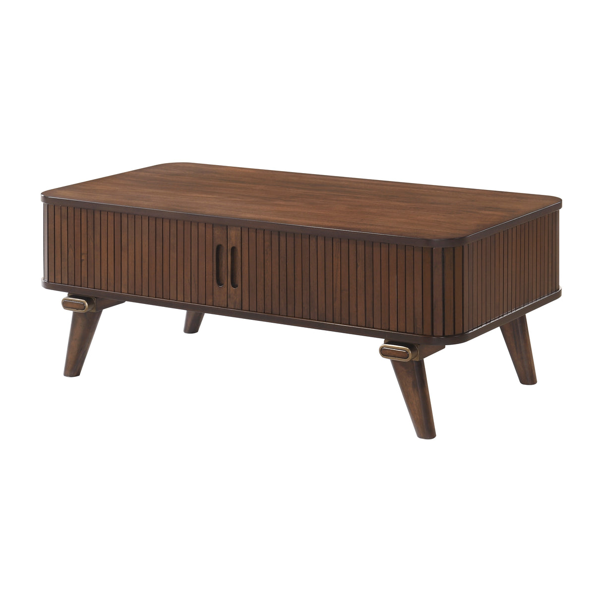 Monroe Walnut Cocktail Table by Homelegance at Eve Furniture