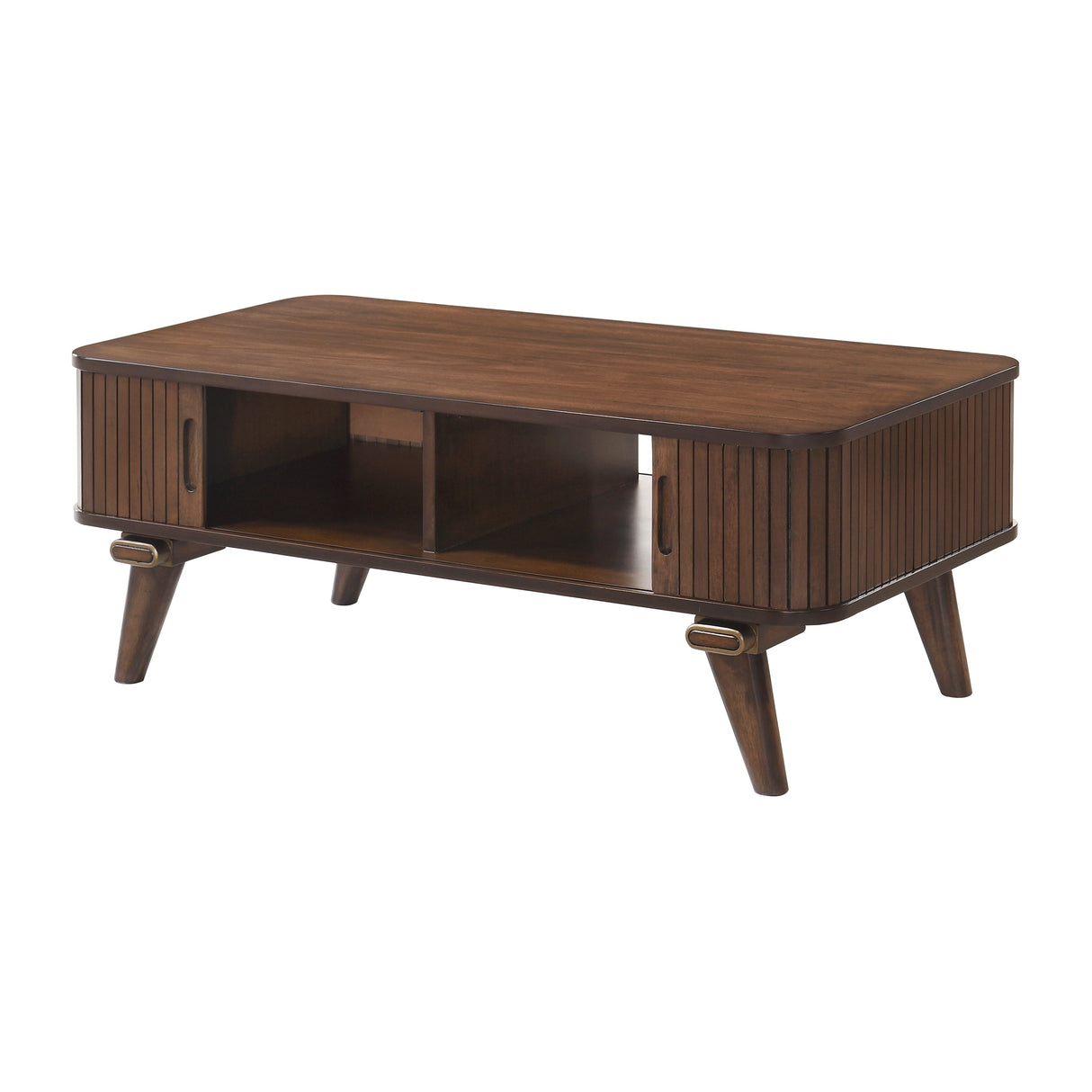 Monroe Walnut Cocktail Table by Homelegance at Eve Furniture