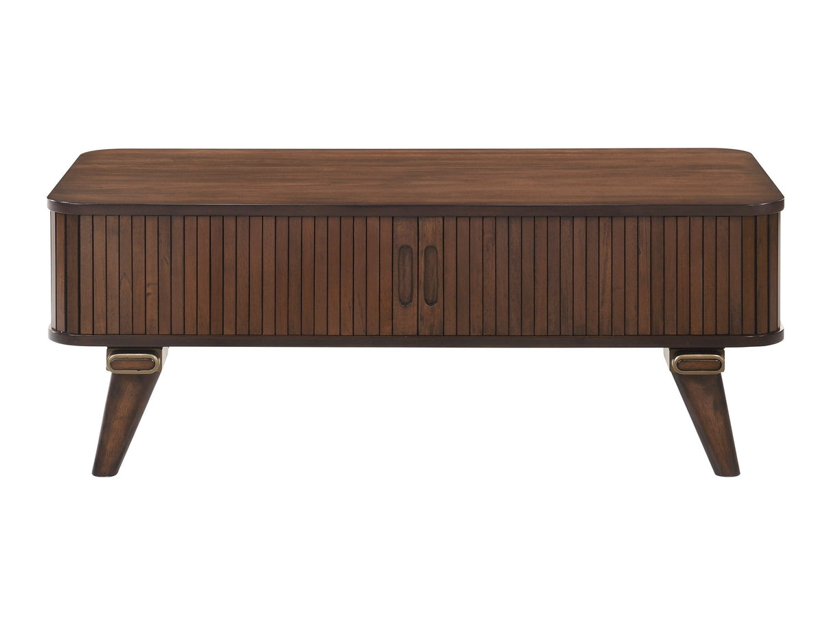 Monroe Walnut Cocktail Table by Homelegance at Eve Furniture