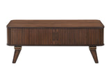 Monroe Walnut Cocktail Table by Homelegance at Eve Furniture