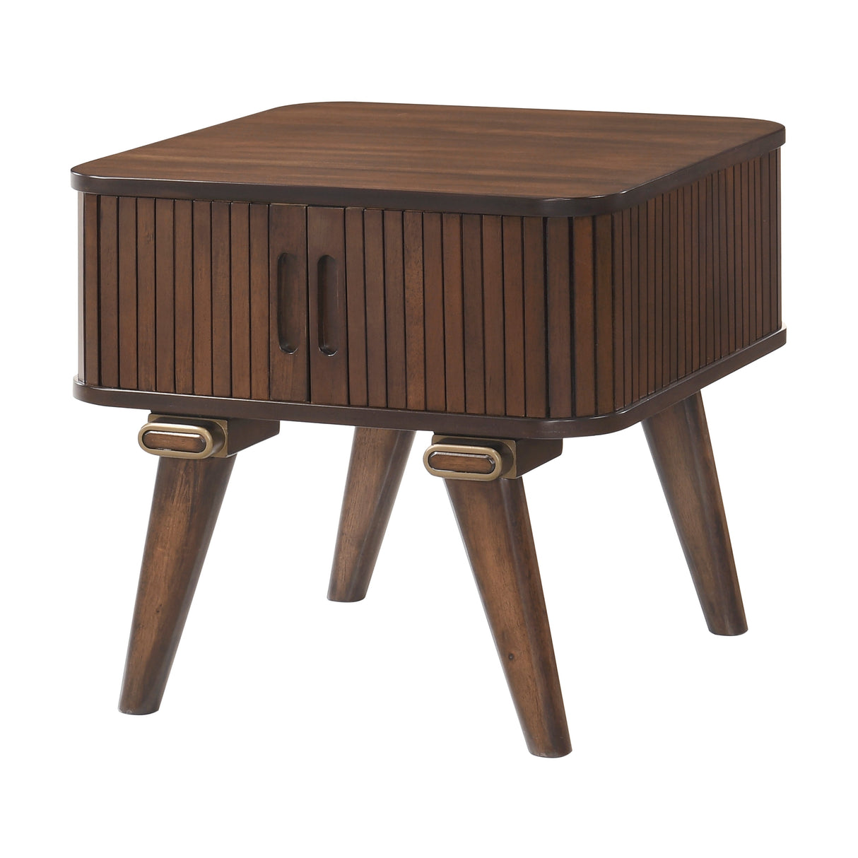 Monroe Walnut End Table by Homelegance at Eve Furniture
