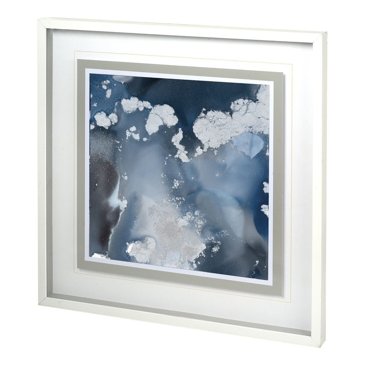 Monsoon II by Mercana Studio a Hand Embellished Textured Framed Art Print Matted under Glass by Mercana at Eve Furniture
