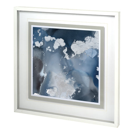 Monsoon II by Mercana Studio a Hand Embellished Textured Framed Art Print Matted under Glass by Mercana at Eve Furniture