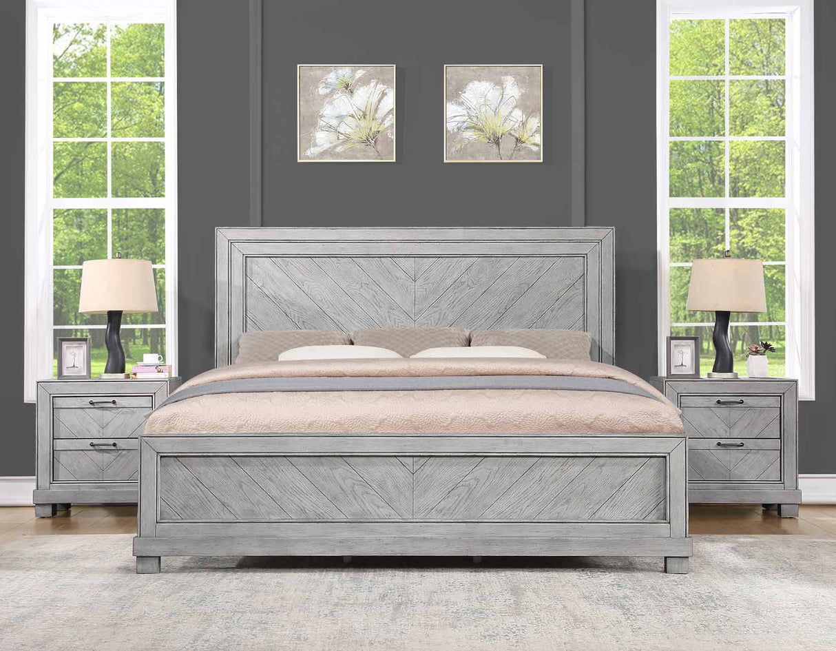 Montana 4-Piece King Bedroom Set(King Bed/NS/Dresser/Mir)