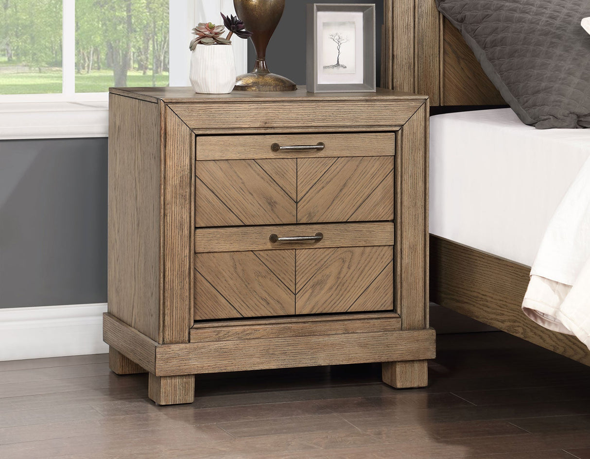 Montana 4-Piece King Set, Sand(King Bed, Nightstand, Dresser and Mirror)