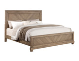 Montana 4-Piece King Set, Sand(King Bed, Nightstand, Dresser and Mirror)