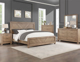 Montana 4-Piece Queen Set, Sand(King Bed, Nightstand, Dresser and Mirror)