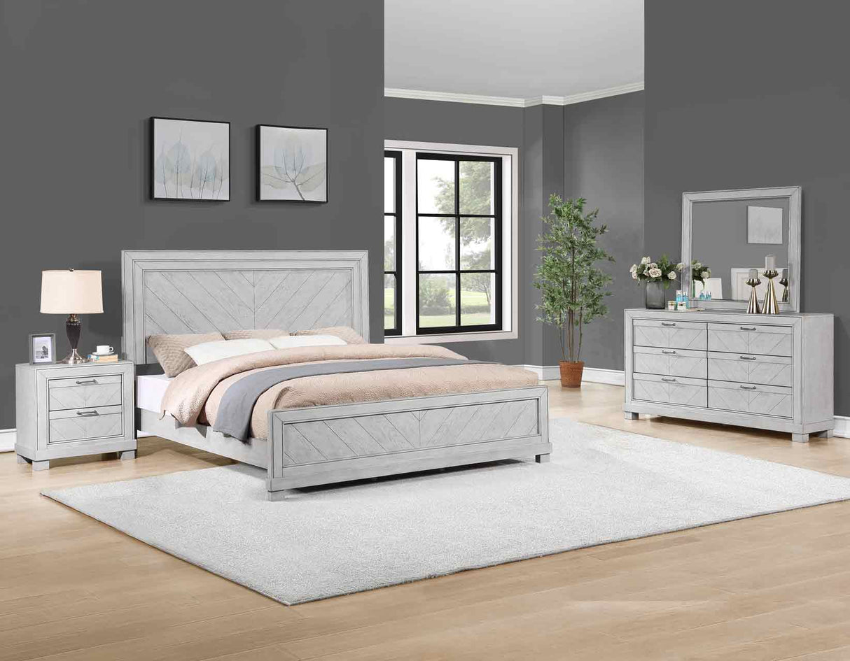 Montana 4-Piece Queen Set(Queen Bed, Nightstand, Dresser and Mirror)