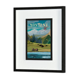 Montana Go USA (M) by Mercana Studio a Framed Art Print Matted under Glass by Mercana at Eve Furniture