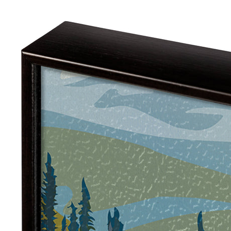 Montana Go USA (SM) by Mercana Studio a Hand Embellished Decograph Framed Art Print by Mercana at Eve Furniture