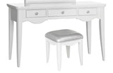 Montauk Gray Vanity Table with Stool