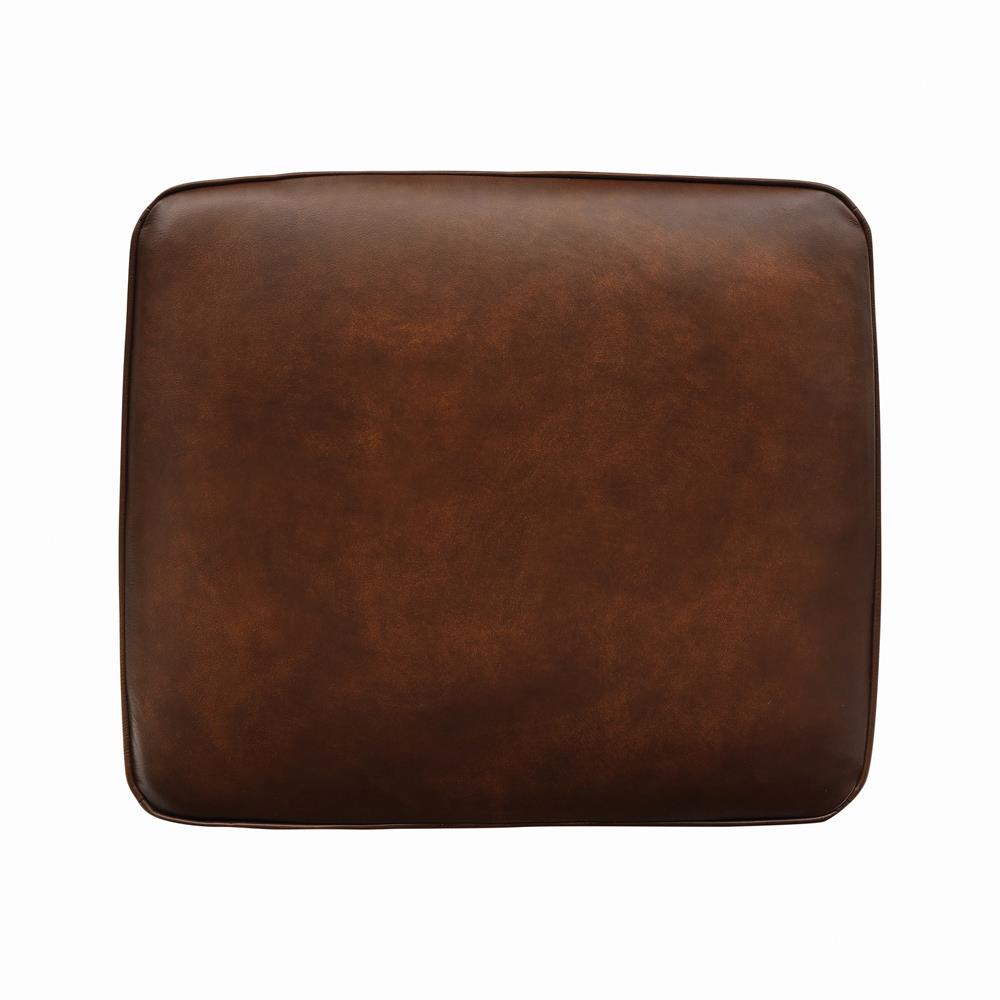 Montbrook Nailheads Ottoman Hand Rubbed Brown