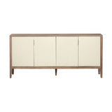 Montclair Brown/Cream Four-Door Sideboard by Crestview at Eve Furniture