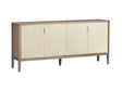 Montclair Brown/Cream Four-Door Sideboard by Crestview at Eve Furniture
