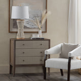 Montclair Brown/Cream Three-Drawer Chest by Crestview at Eve Furniture