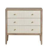 Montclair Brown/Cream Three-Drawer Chest by Crestview at Eve Furniture