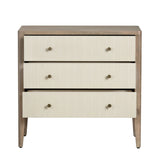 Montclair Brown/Cream Three-Drawer Chest by Crestview at Eve Furniture