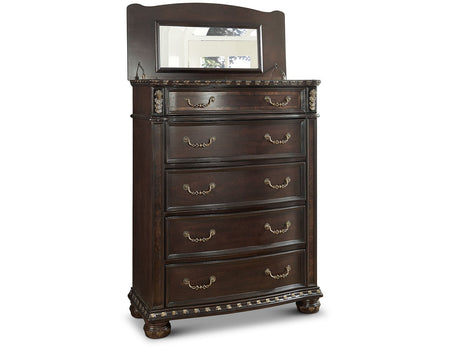 Monte Carlo Cherry Poster Bedroom Set by Steve Silver at Eve Furniture