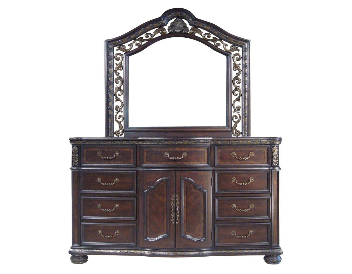 Monte Carlo Cherry Poster Bedroom Set by Steve Silver at Eve Furniture