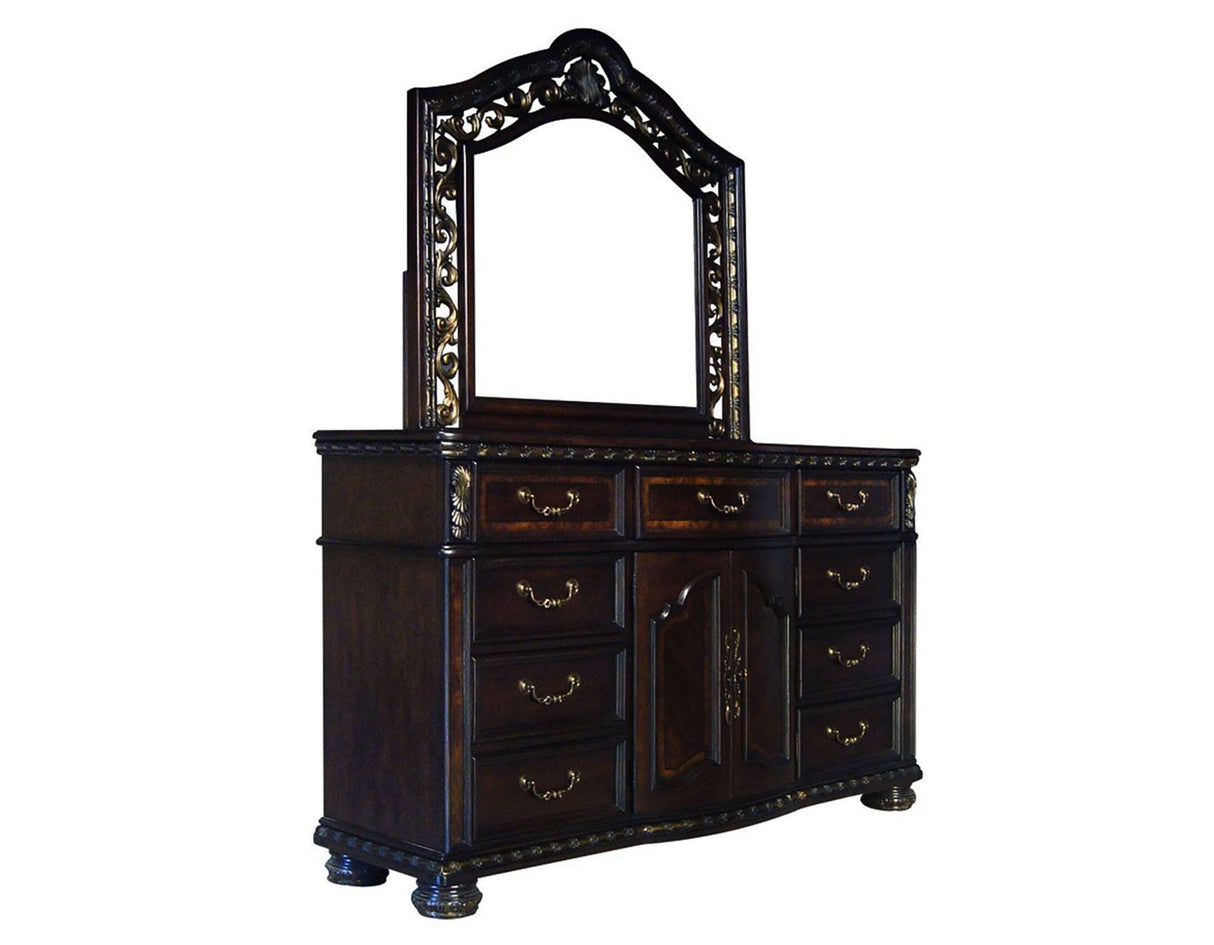 Monte Carlo Cherry Poster Bedroom Set by Steve Silver at Eve Furniture